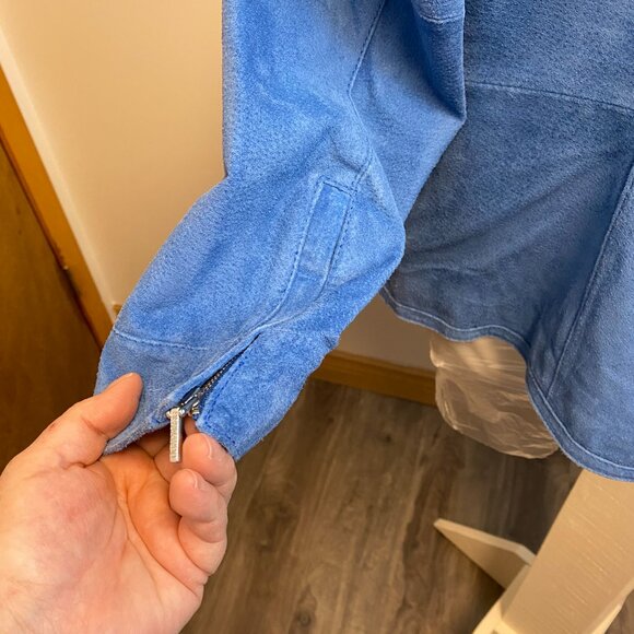 Women's Bernardo Suede leather Jacket - Picture 8 of 9